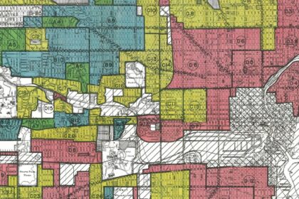 Map of demographics segregation in Milwaukee.