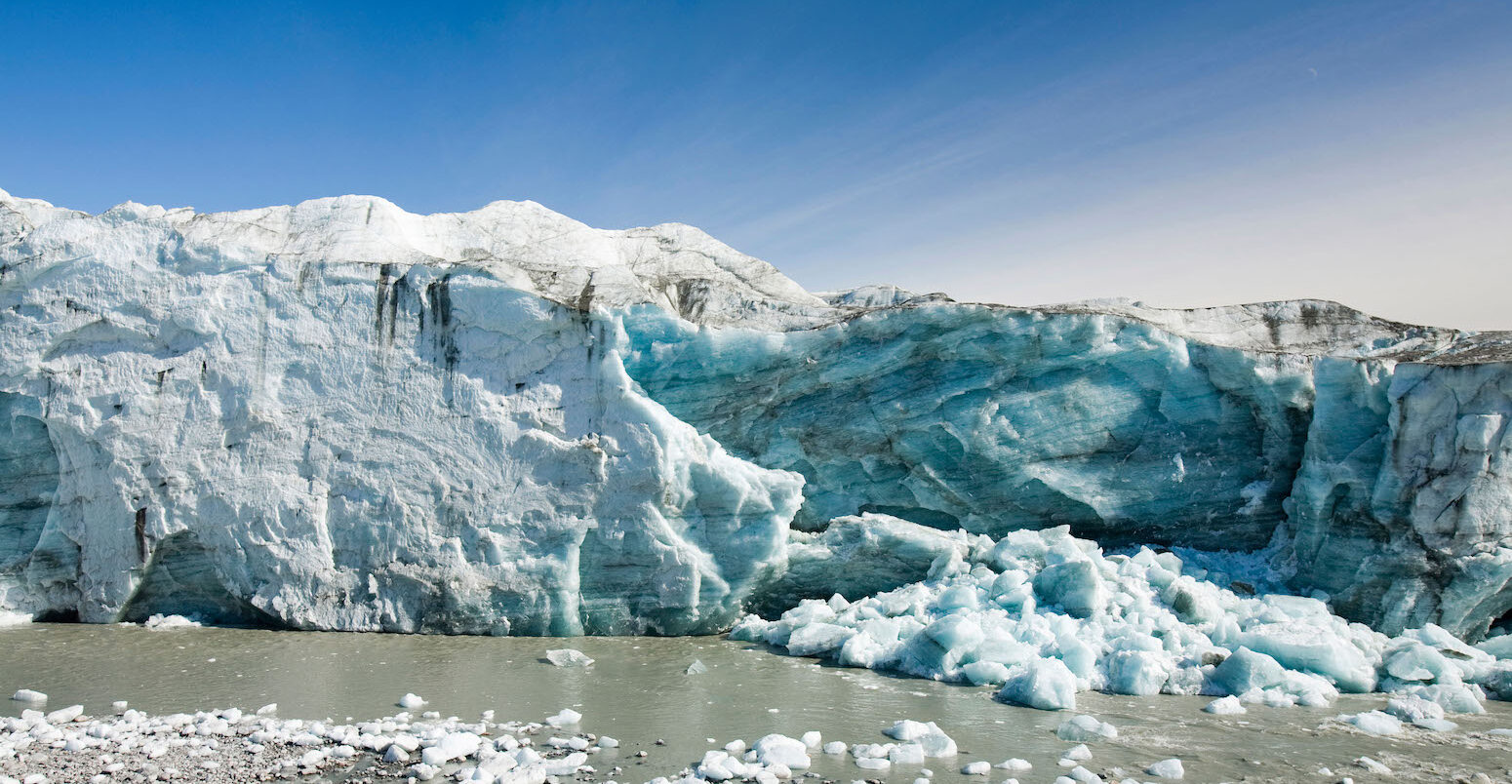 The Russell Glacier in Greenland.