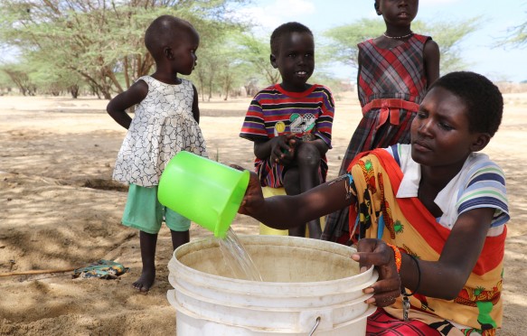 Humanitarian aid in Turkana, Kenya, in response to a lingering cholera outbreak