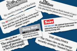 Analysis: How UK newspapers commented on energy and climate change in 2022 hero montage