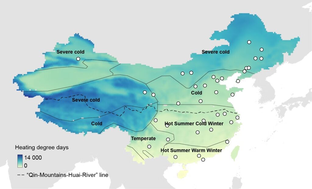 Map: Future of heat pumps in China