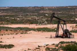 Oil fields in the Permian Basin in New Mexico, USA