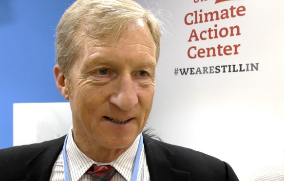 Tom Steyer, president of NextGen America, at COP24, Katowice, Poland.