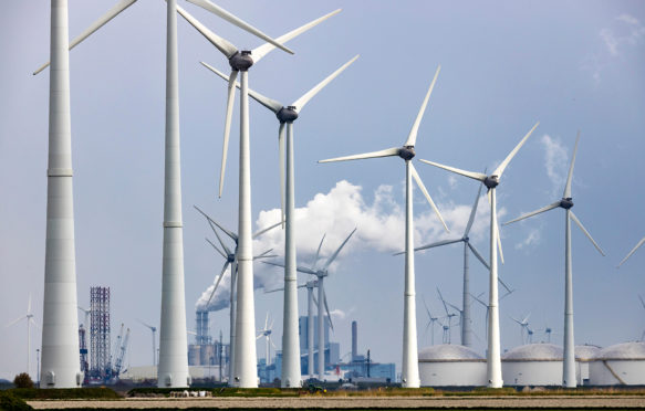 Eemshaven Energy Park, Groningen, Netherlands. Credit: Jochen Tack / Alamy Stock Photo. T4WMTB